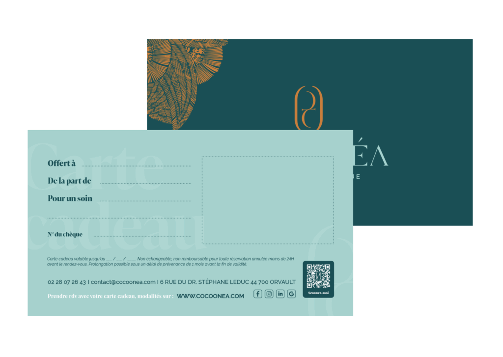 carte cadeau recto verso cocoonea
